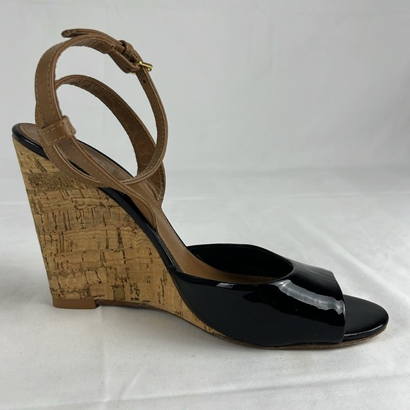 Tory Burch Ashton patent leather cork wedge 
Size: 6 1/2 - Picture 6 of 11